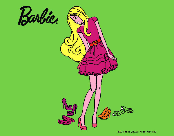 Barbie y su colección de zapatos