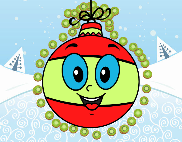 Dibujo Bola de árbol de Navidad pintado por zoemarcato
