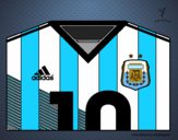 Camiseta del mundial de fútbol 2014 de Argentina