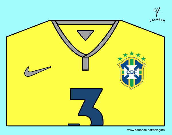 Camiseta del mundial de fútbol 2014 de Brasil