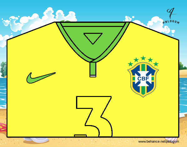 Camiseta del mundial de fútbol 2014 de Brasil