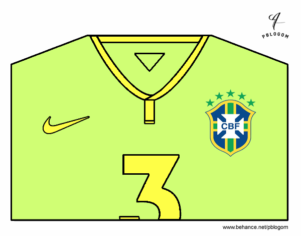 Camiseta del mundial de fútbol 2014 de Brasil