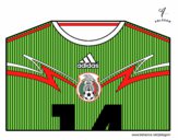 Camiseta del mundial de fútbol 2014 de México