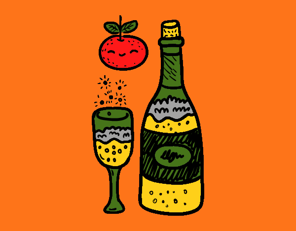 Copa de cava de Fin de Año