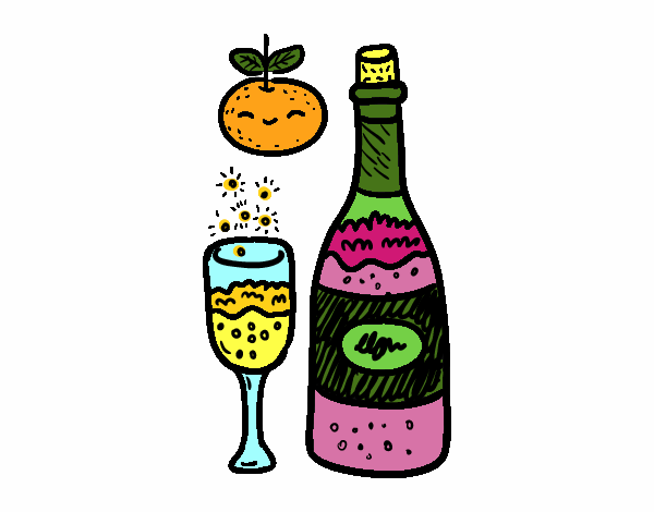 Copa de cava de Fin de Año