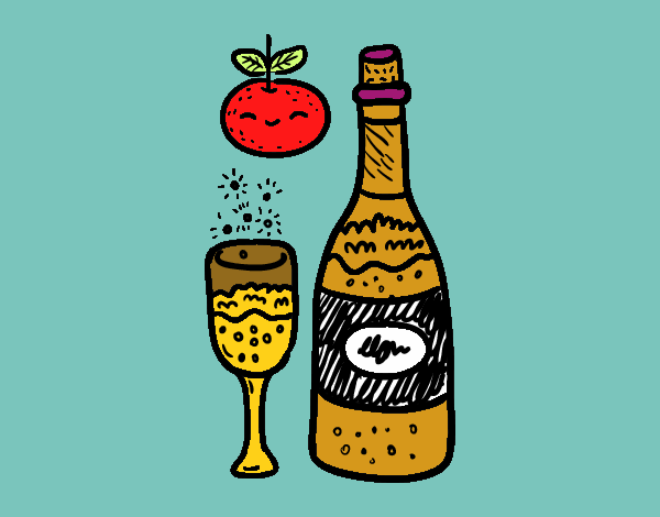 Copa de cava de Fin de Año