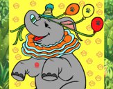 Elefante con 3 globos