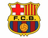 Dibujo Escudo del F.C. Barcelona pintado por LucasArter