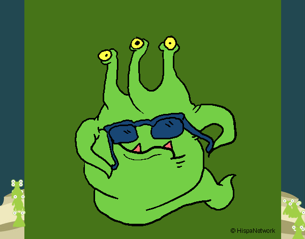 Extraterrestre con gafas