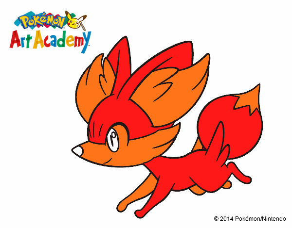 Fennekin corriendo