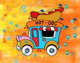 Food truck de perritos calientes