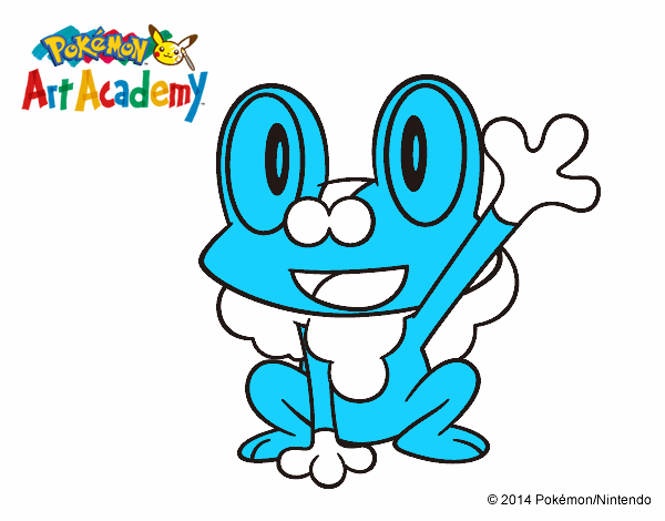 Froakie saludando