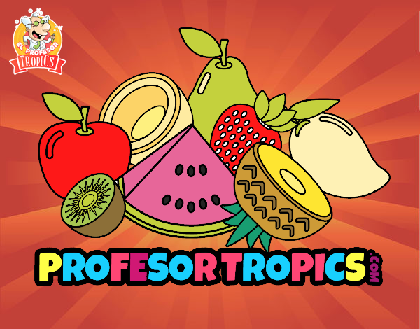 Dibujo Frutas Profesor Tropics pintado por MILEYRENI