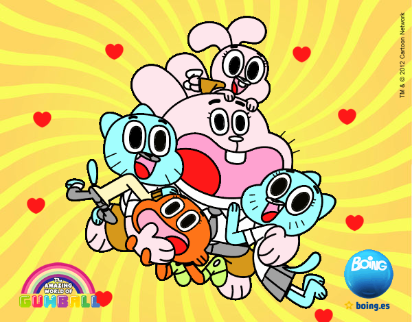 Gumball y amigos contentos