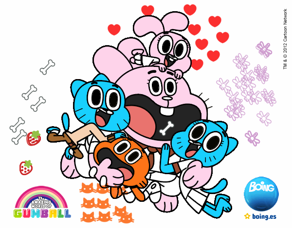 Gumball y amigos contentos