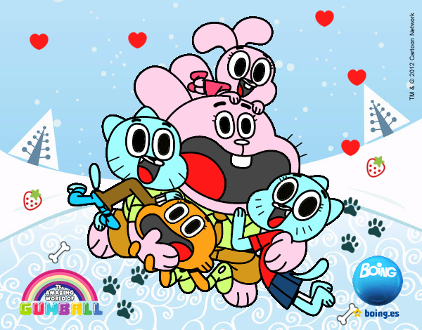 Gumball y amigos contentos