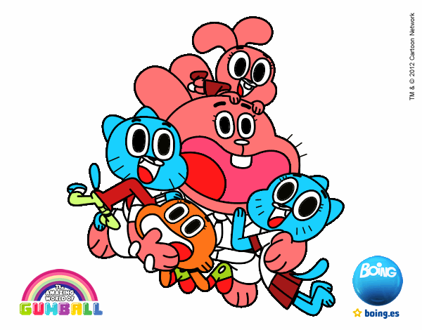 Gumball y amigos contentos