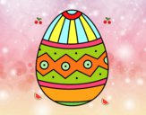 Huevo de Pascua estampado