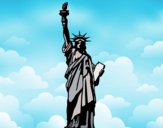 Dibujo La Estatua de la Libertad pintado por queyla