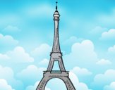 Dibujo La torre Eiffel pintado por queyla