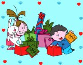 Los niños y los regalos