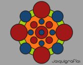 Dibujo Mandala con redondas pintado por vero72