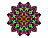 Dibujo Mandala frutal pintado por TaniJani