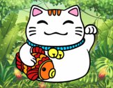 Maneki-neko de la abundancia