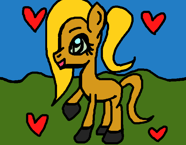Dibujo My Little Ponytail pintado por colorista