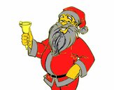 Dibujo Papá Noel con campana pintado por yamileth19