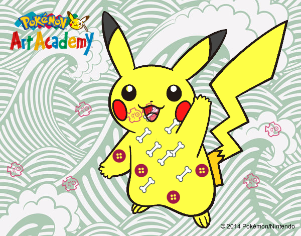 Pikachu saludando