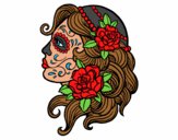 Dibujo Tatuaje de Catrina pintado por majito0317