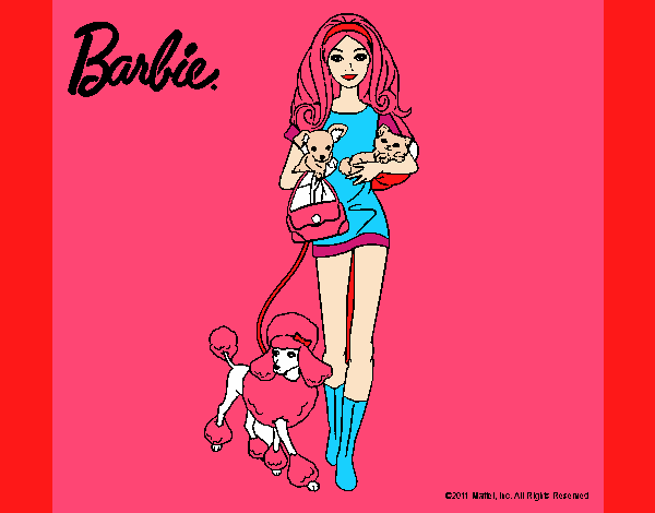 Barbie con sus mascotas