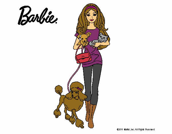 Barbie con sus mascotas