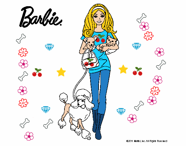 Barbie con sus mascotas