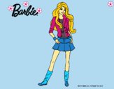 Dibujo Barbie juvenil pintado por LunaLunita