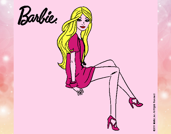 Barbie sentada