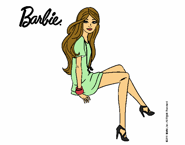 Barbie sentada