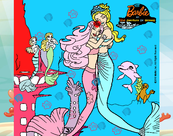 Barbie sirena y la reina sirena