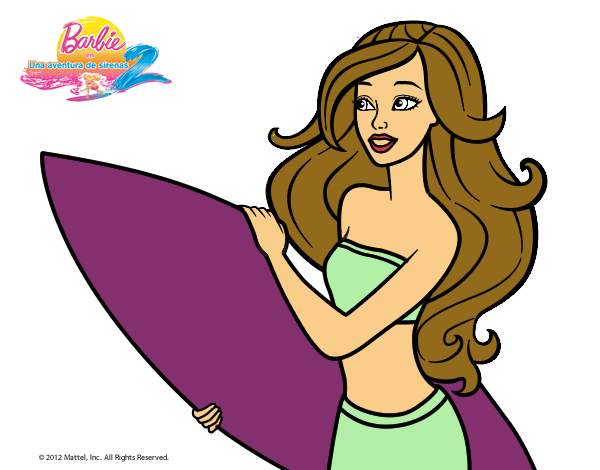 Barbie va a surfear