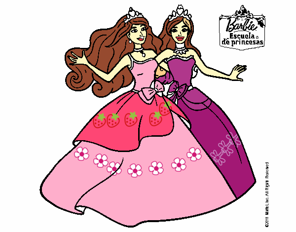 las princesas val y  mel