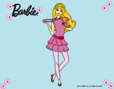 Dibujo Barbie y su mascota pintado por LunaLunita