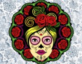 Dibujo Calavera mejicana femenina pintado por LunaLunita