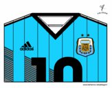 Camiseta del mundial de fútbol 2014 de Argentina