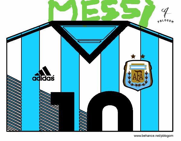 Camiseta del mundial de fútbol 2014 de Argentina