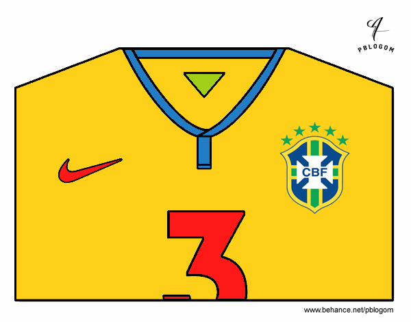 Camiseta del mundial de fútbol 2014 de Brasil