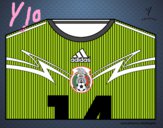 Camiseta del mundial de fútbol 2014 de México