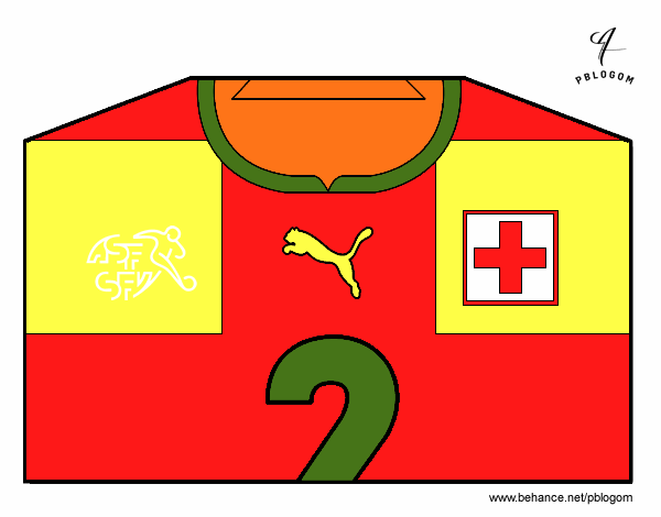 Camiseta del mundial de fútbol 2014 de Suiza