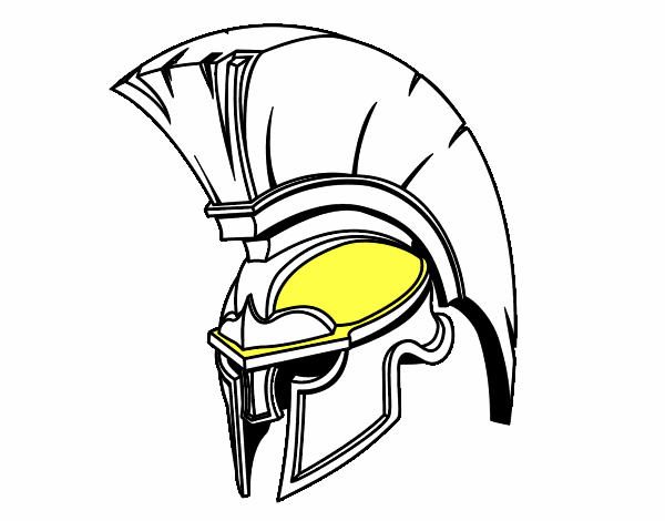 Casco romano de guerrero