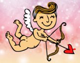 Cupido contento con flecha